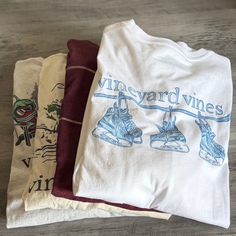 Bundle Vineyard Vines Men’s Longsleeve T, Hockey and more, Medium